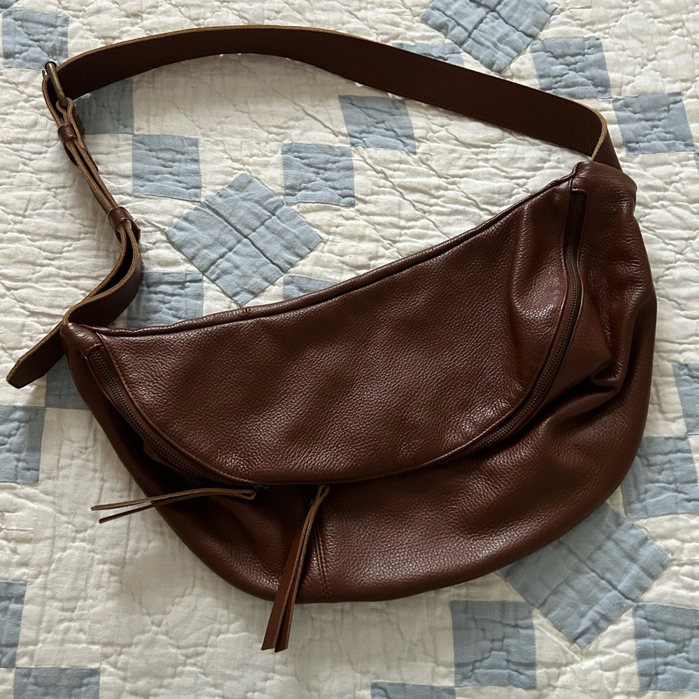 Laroll Oversized Leather Sling Bag
